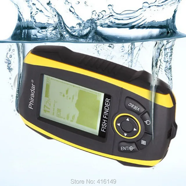 Best price at $135 Cheap phiradar portable Duel beam Sonar Frequency waterproof fish finder wired FF268A