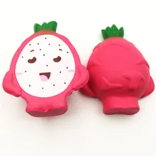 Мягкими мультфильм Pitaya замедлить рост Jumbo Kawaii Squishies дракон фрукты игрушки для Для детей Подарки Squeeze игрушки