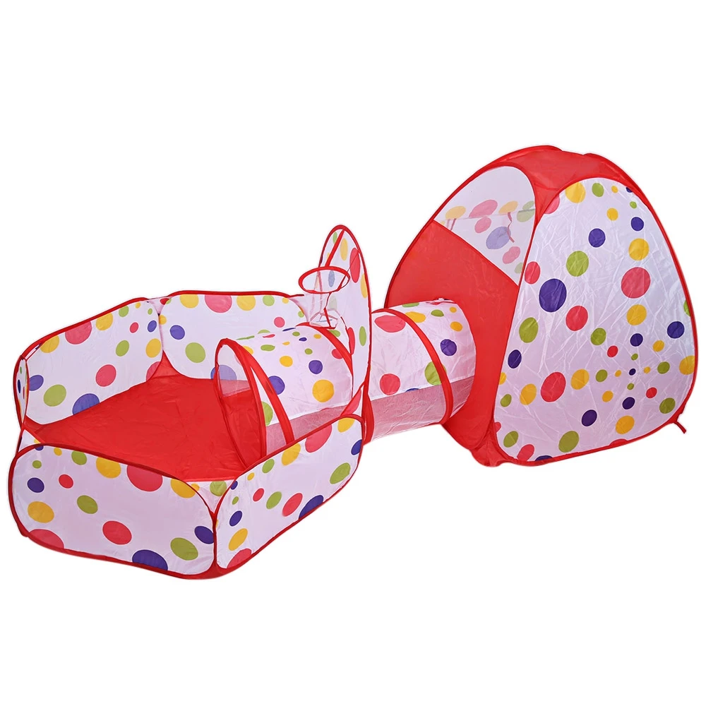 Foldable Children Tent Pool-Tube-Teepee 3pc Pop-up Play Tent Toy Tunnel Kids Play House Ball Pool Toys Kids Play Tents цена Foldable Children Tent Pool-Tube-Teepee 3pc Pop-up Play Tent Toy Tunnel Kids Play House Ball Pool Toys Kids Play Tents цены онлайн