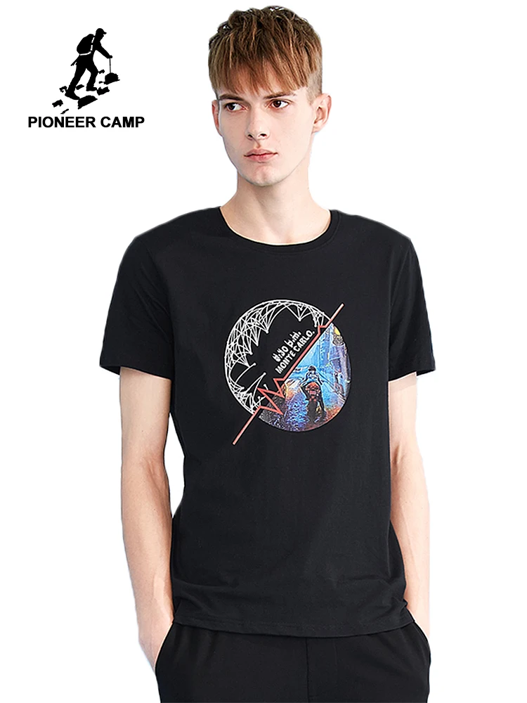 

Pioneer camp new summer short sleeve t shirt men brand clothing fashion print t-shirt 100% cotton quality tshirts male ADT802162
