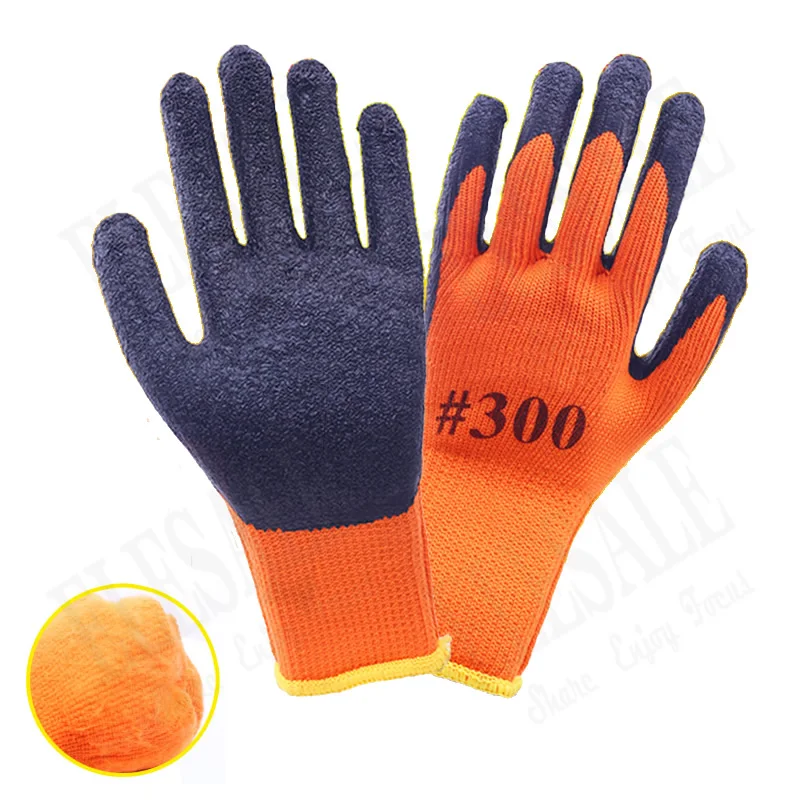 1 Pair Winter Warm Work Safety Gloves Palm With Latex Coated Anti-Skidding Anti-Cut Work Garden Repairing Thick Nylon Gloves 1 Pair Winter Warm Work Safety Gloves Palm With Latex Coated Anti-Skidding Anti-Cut Work Garden Repairing Thick Nylon Gloves