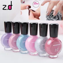 ZD абсолютно шелушиться Лаки для ногтей 15 мл жидкости Дизайн ногтей Клейкие ленты кожи пальца защищены Жидкость Красочные Лаки для ногтей 24 Цвета gn8001