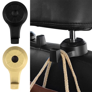 

2Pcs Car Hooks Auto Seat Headrest Hanger Cars Interior Accessories Grocery Purse Organizer Schoolbags Cloth Holder Robe Hooks A