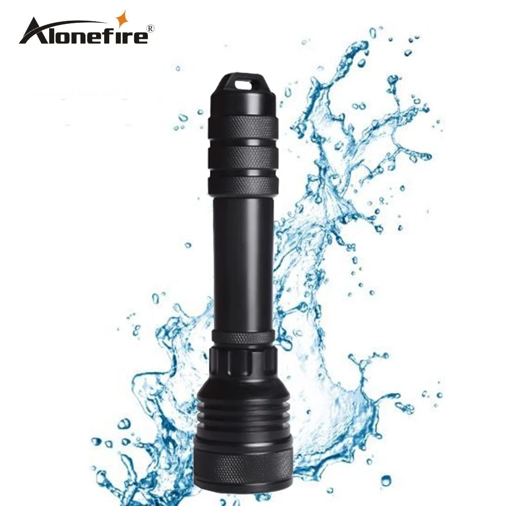 

AloneFire DV48 Powerful CREE XHP 50 diving flashlight diver torch outdoor Underwater flashlight dive torch