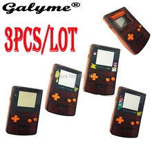 3 шт./лот Пластик чехол для GameBoy Цвет limitdбыл Edition прозрачный черно-оранжевые Цвет корпус на замену каждый упаковочный пакет Boy Advance