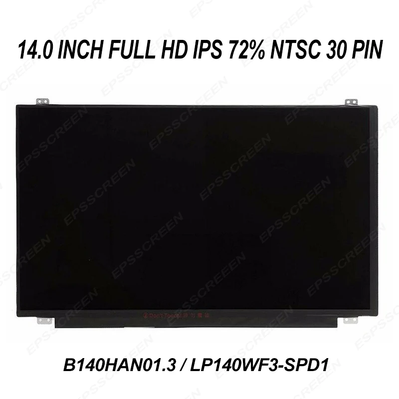  14.0 ips full hd LCD screen for lenovo thinkpad T440p/T450s/YOGA 14 replacement panel 72% non touch