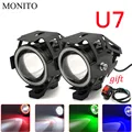125 W U7 LED Motorrad Scheinwerfer Angel Eyes Fahren Kopf Lampe Nebel Licht Für BMW R1200GS R1200 GS/RT /SE/S/ST Abenteuer S1000RR| | -