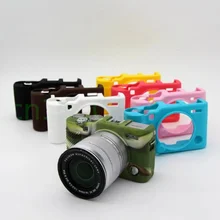 Силиконовые Камера сумка-чехол для Fujifilm XA10 xa3 Камера в 6 цветов, бесплатная доставка