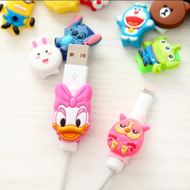 4 шт. защита кабеля USB для передачи данных защитная крышка наматыватель iPhone