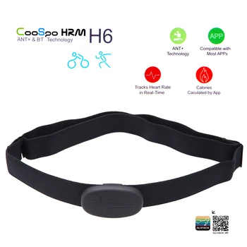 

CooSpo H6 ANT BT V4.0 Wireless Sport Heart Rate Monitor Smart Sensor Chest Strap for 5S 6 7 8Plus X iPad Wahoo Fitness Fitcare