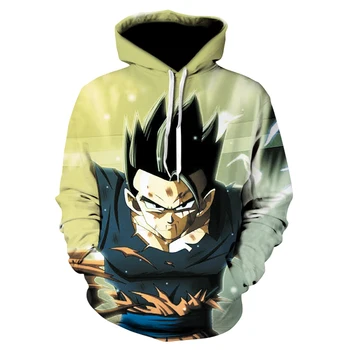 

Dragon ball hoodie men's and women's Goku popular logo 3D hoodies spring and autumn loose hoodies