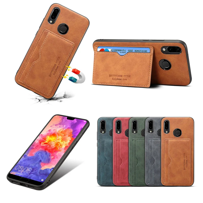 Кошелек чехол для huawei P20 Pro держатель карт Lite Coque телефон сумка с