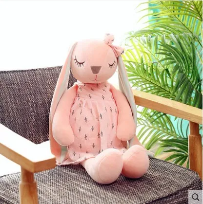 Новые модные плюшевые игрушки кролик кукла длинный Ушастый Кролик Прекрасный кукольный сон для девочки Подушка подарок на день рождения - Цвет: a