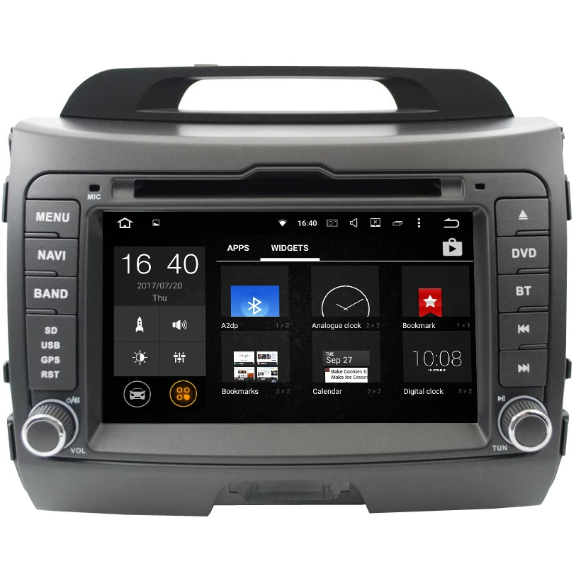 Best Quad Core 2G RAM Android 7.1 Car DVD Player For KIA Sportage 2011 2012 2013 2014 2015 car stereo 2 din head unit gps navigation 0