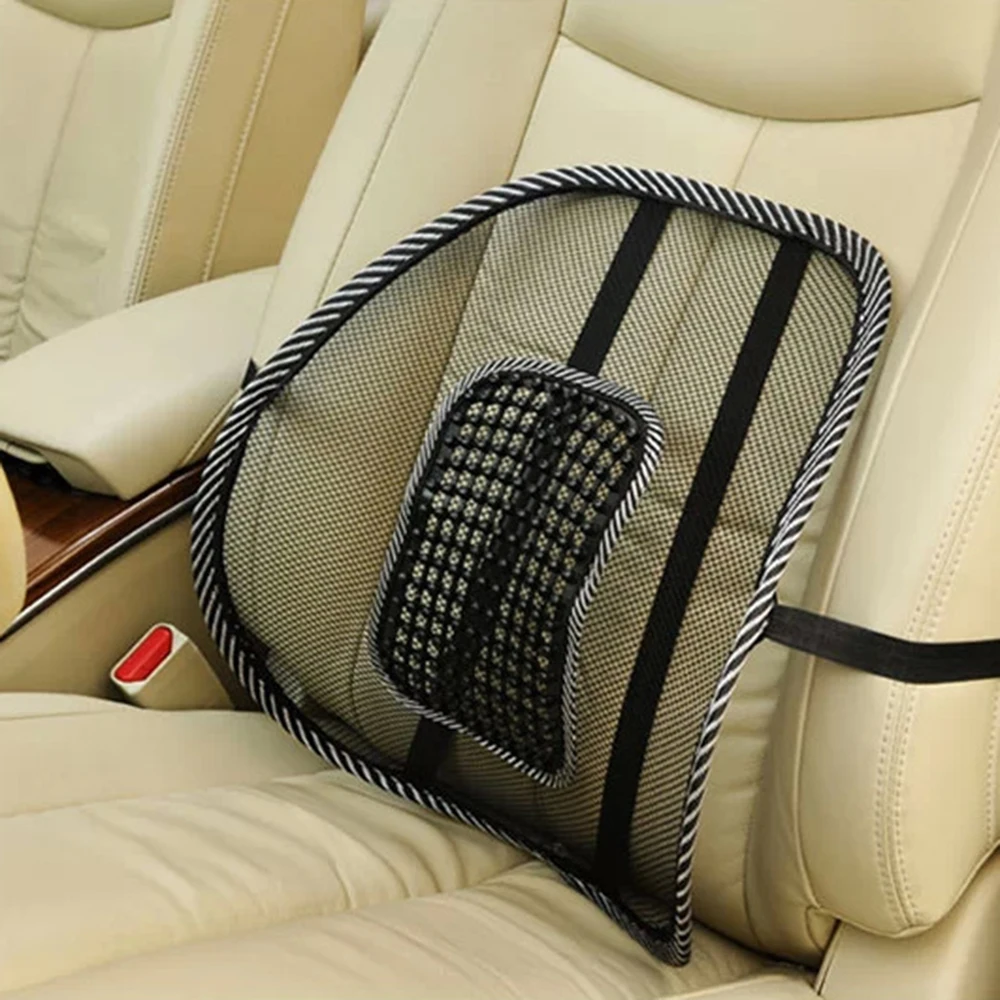 Автомобильное кресло подушка для спины сетчатая поясничная спинка бандаж автомобильное кресло подушка Массажная подушка для спины Подушка поддержка дома и офиса