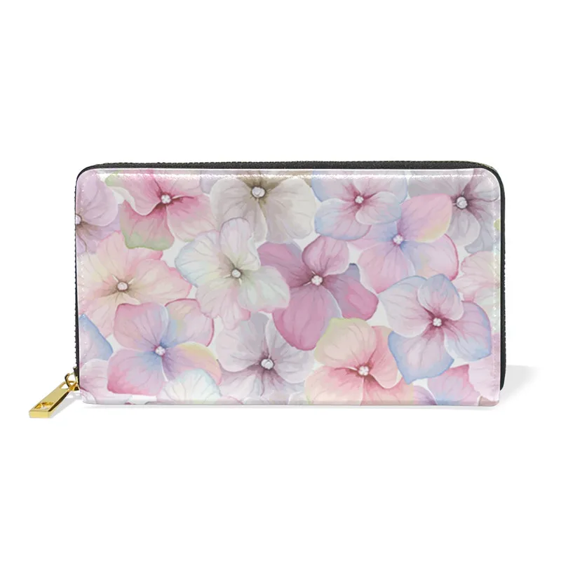 

Women Wallet Dried Flowers Women Genuine Leather Wallet Sweet Long Clutch Lady Wallet Zipper Retro Purse Wallet for Girls Gift