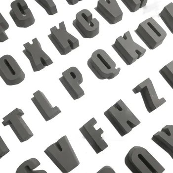 

English Letters Shaped Punctuation Concrete Silicone Mold House Numbers Cement Home Supplies Handmade Crafts Moulds PRZY 001