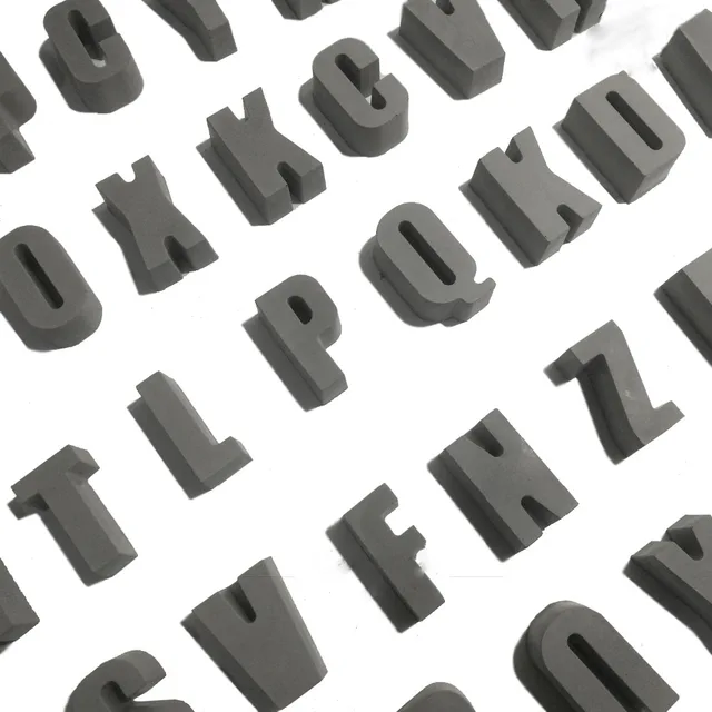 English Letters Shaped Punctuation Concrete Silicone Mold House English Letters Shaped Punctuation Concrete Silicone Mold House Numbers Cement Home Supplies Handmade Crafts Decorate M