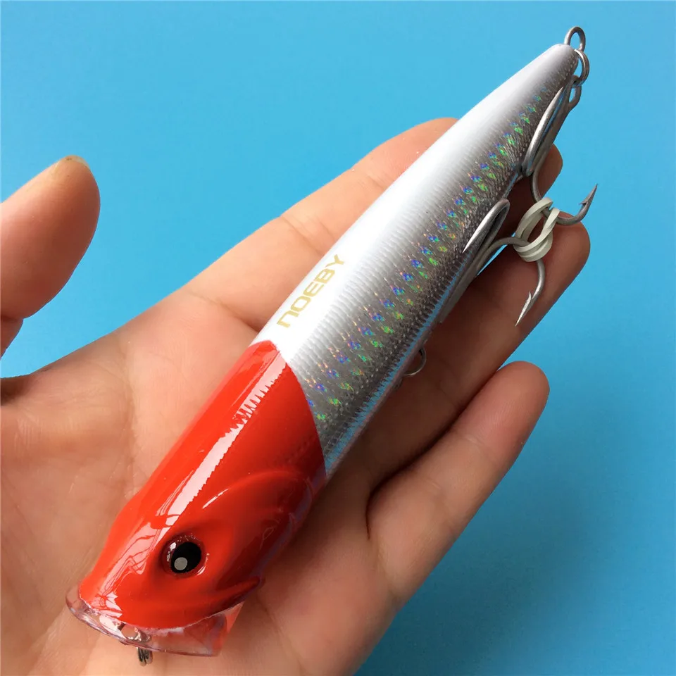 Buy NOEBY 1 Pcs 2018 New Fishing Lure Popper 140mm 38g Top Water Hard Bait With