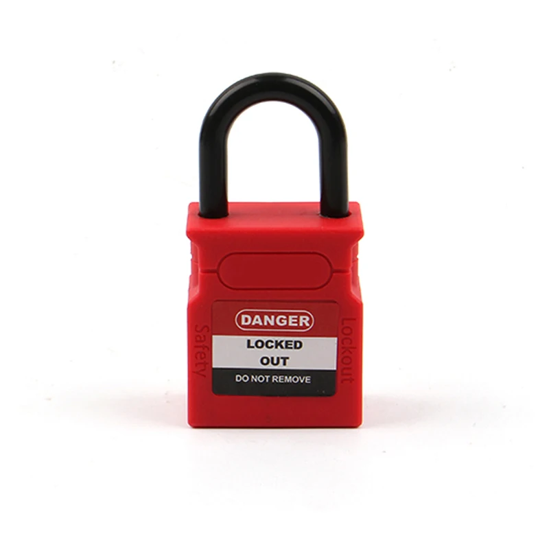 

25mm C25P Keyed Alike Red Padlock For Ralay Switch Anti-touch Insulation Shackles Safety Lockout