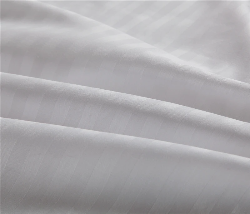 Лидер продаж а-ля 60ые чистый белый полоски Отель пододеяльник хлопок сатин Стёганое одеяло крышка 160x210 см/180x220 см/200x230 см/220x240 см размеры