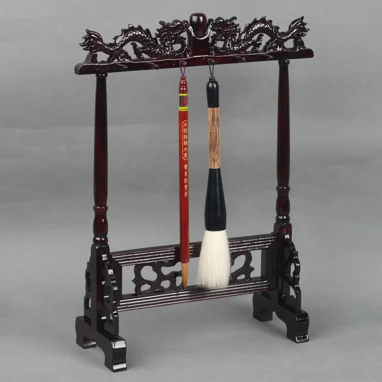 Brush Pen Holder Hanging Decoration Pair of Dragon Chinese Calligraphy