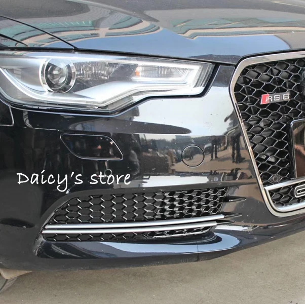 Одна пара RS6 сетки гриль авто передний нижний бампер решетки боковые
