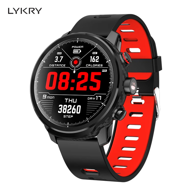 

LYKRY Smart Bracelet L5 Heart Rate Monitor Pedometer Calorie Full Touch Sports Wristband Band IP68 Waterproof For IOS Android