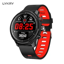 LYKRY Smart Bracelet L5 Heart Rate Monitor Pedometer Calorie Full Touch Sports Wristband Band IP68 Waterproof For IOS Android smart watches men sports bracelet wristband oled heart rate message reminder pedometer calorie bluetooth for ios android phone