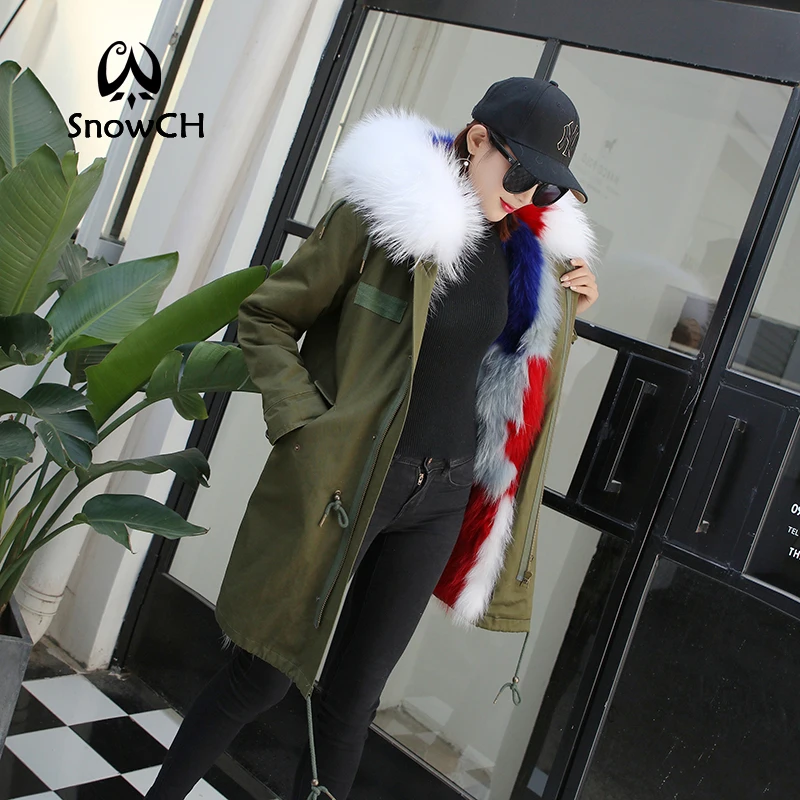 Best 2018 new fashion women luxurious Large raccoon fur collar hooded coat warm Fox fur liner parkas long winter jacket F939 1 Best 2018 new fashion women luxurious Large raccoon fur collar hooded coat warm Fox fur liner parkas long winter jacket F939 1