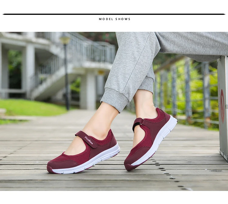 Breathable Mesh Women flats New Hook & Loop Moccasins mother shoes comfortable Casual summer women loafers shoes 2018 DBT1009 3