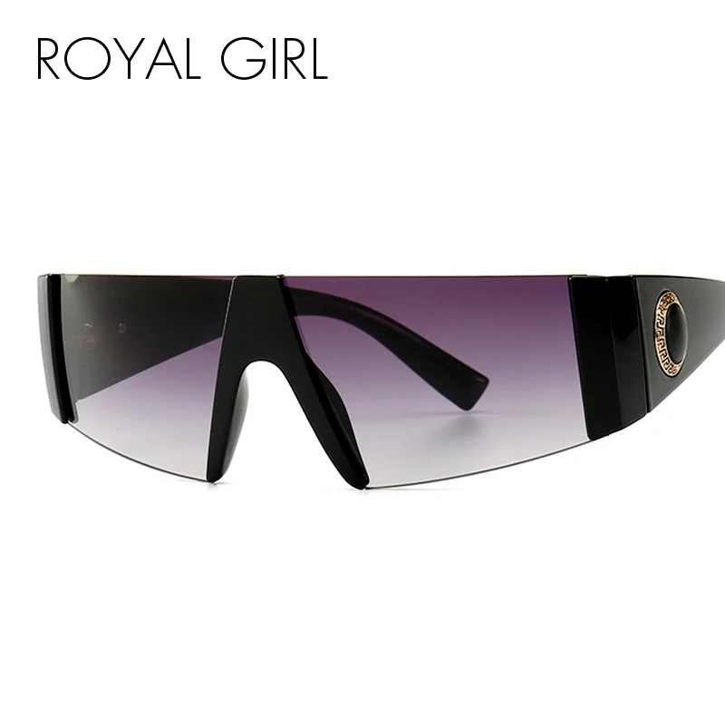 Королевская Девушка Ретро Винтажные Солнцезащитные очки женские брендовые дизайнерские негабаритные градиентные солнцезащитные очки Feminino Eyeglass oculos ss336