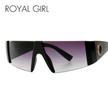 Королевская Девушка Ретро Винтажные Солнцезащитные очки женские брендовые дизайнерские негабаритные градиентные солнцезащитные очки Feminino Eyeglass oculos ss336