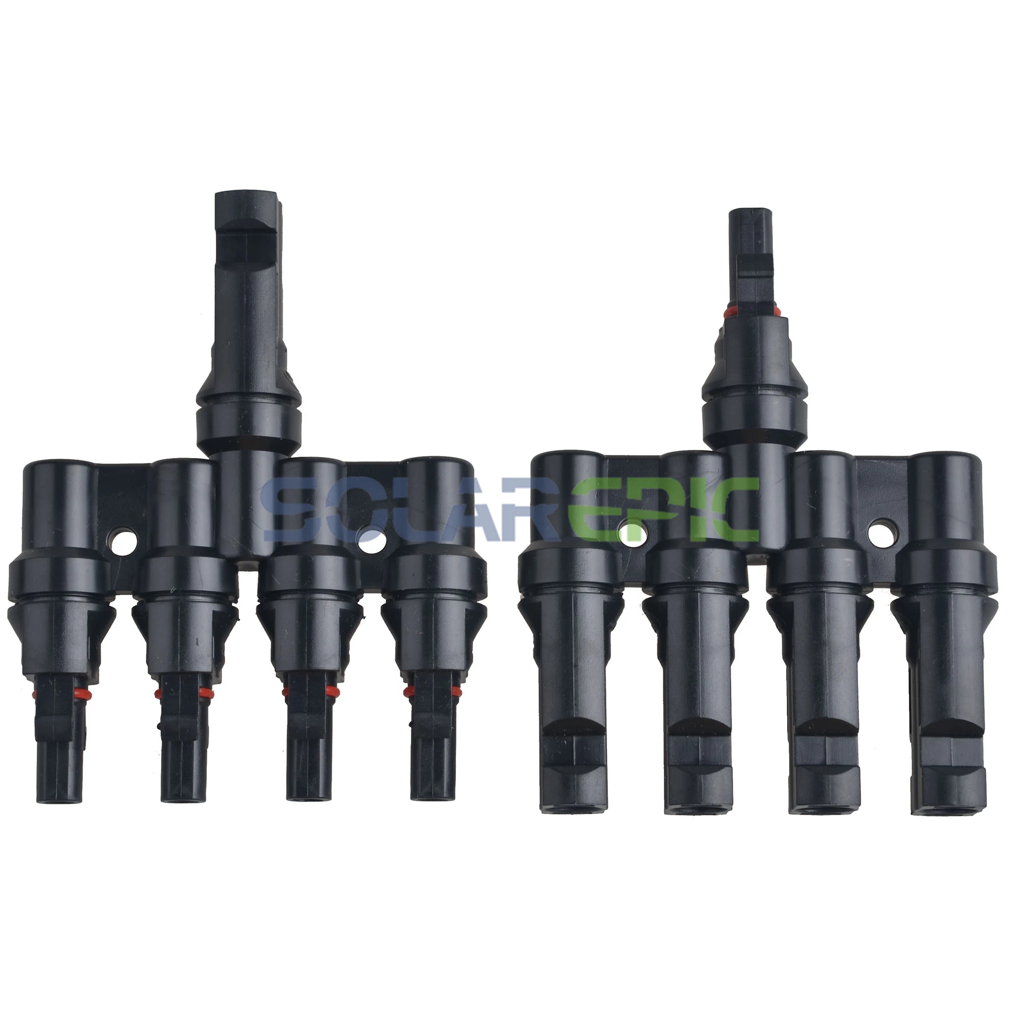 

MC4 T Type 4 Branch Solar Panel Cable AC/DC Branch Connectors MFFFF FMMMM IP65 Connector Waterproof MC4 Solar Panel Connector