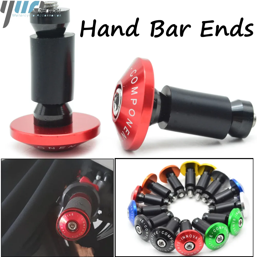 

Universal 22mm 7/8"" Motorcycle CNC Aluminum Handlebar Grips Bar Ends Sliders For honda hornet 600 tmax honda shadow dirt bike