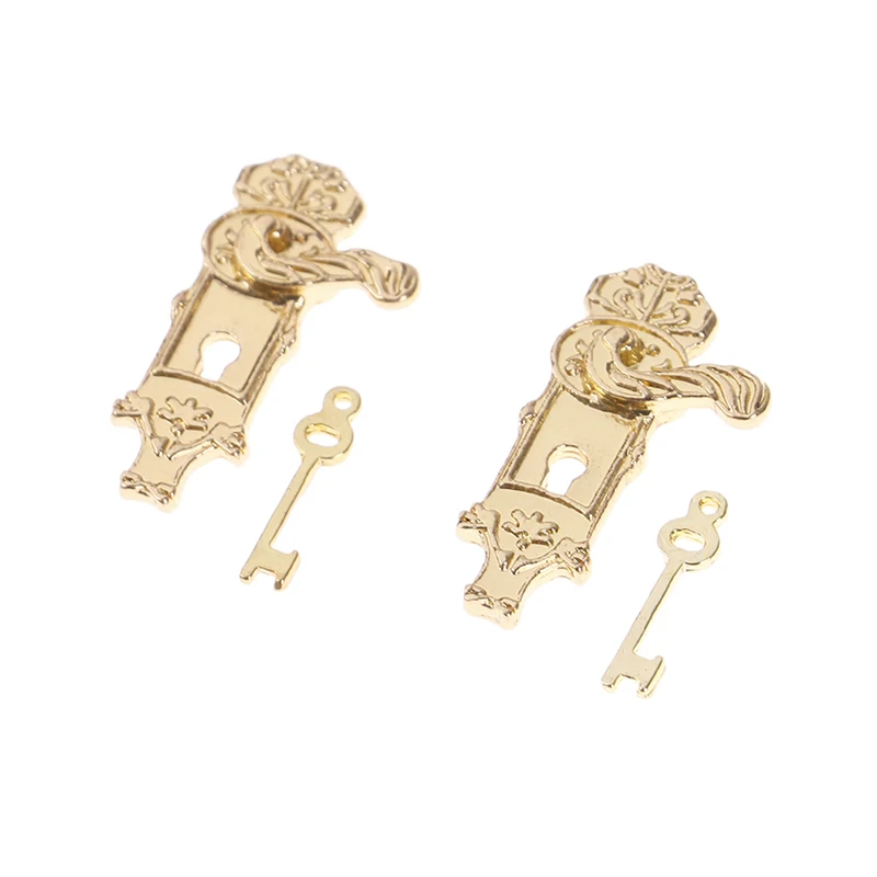 مجموعة من 4 دمى منزل مصغرة قفل الباب مع مفاتيح ل 1/12 دمية الأثاث DIY اكسسوارات الأطفال الأثاث اللعب مجموعة من 4 دمى منزل مصغرة قفل الباب مع مفاتيح ل 1/12 دمية الأثاث DIY اكسسوارات الأطفال الأثاث اللعب