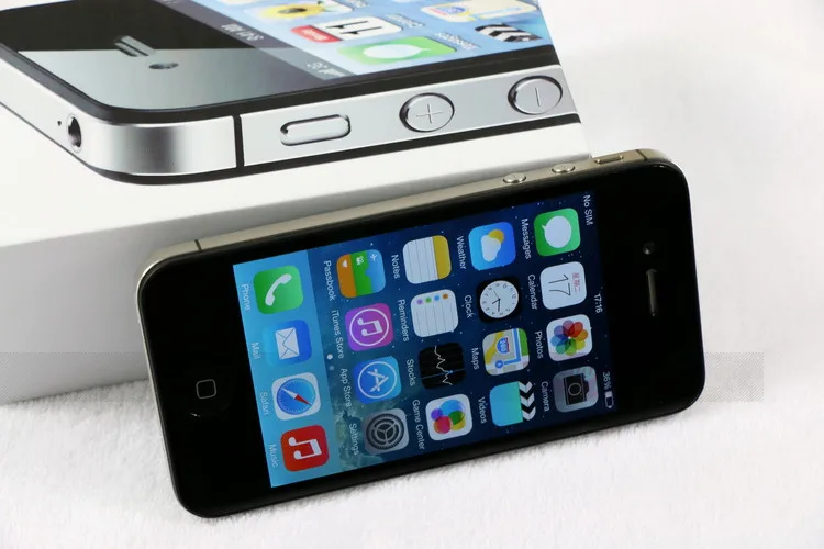 Оригинальное разблокирована Apple IPhone 4S сотовых телефонов 3.5 &quotRetina IPS 16 ГБ