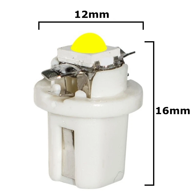 10 шт. T5 B8.5 B8.5D супер яркий Cree Чип светодиодный лампочка автомобильная доска приборная панель лампа авто приборная панель индикатор потепления Клин светильник