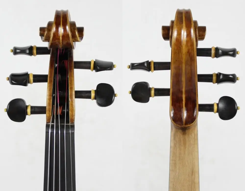5 лампочек! Копия Stradivari 1715 модель! Антикварное масло vamish.Master Tone! Чехол с бантом!