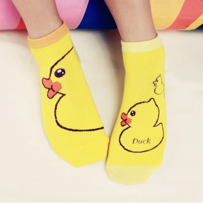 2016 New Cute Womens Girls 3D Animals Printed Socks Low Cut Ankle ...
