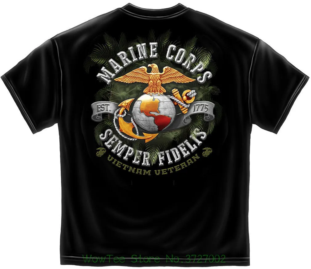 New Marine Corps Vietnam Veteran T Shirt 2018 New Pure Cotton Short