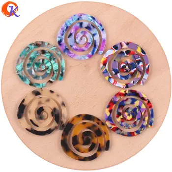 

Cordial Design 30Pcs 41*43MM Jewelry Accessories/Acetic Acid Beads/DIY/Spiral Shape/Earring Making/Hand Made/Earring Findings