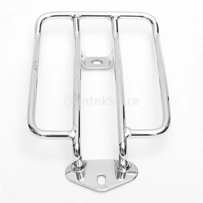Silver Autobike Motor Luggage Tail Rack for Harley XL883 rear/1200 X4 Portaequipajes porte - bagages