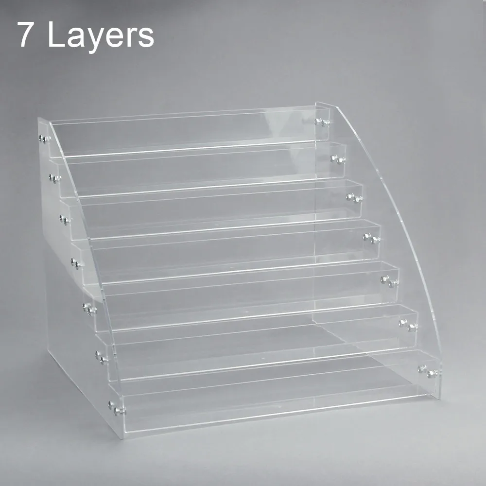 1 To 7 Tier Nail Polish Organizer Nail Art Tools Acrylic Makeup Shelf Case Display Holder Manicure Stand Cosmetics Storage Rack