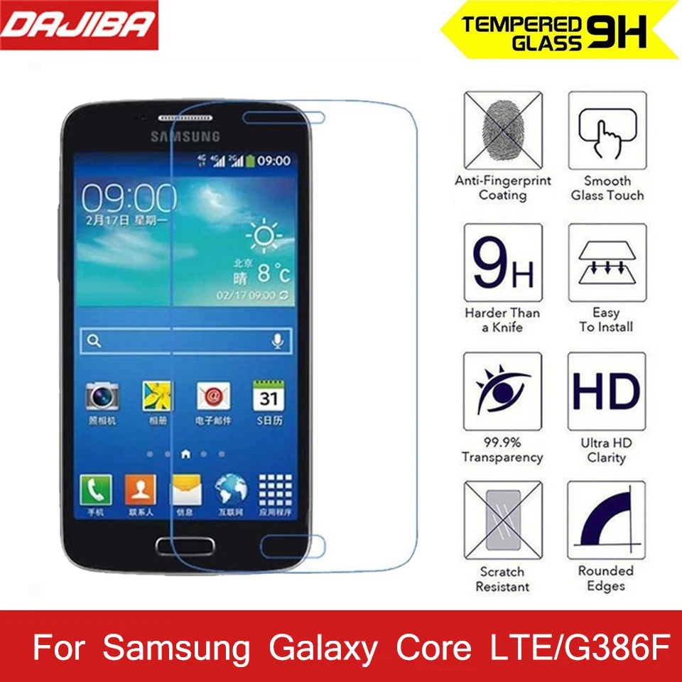 Для Samsung G386F G3518 4G 2.5D 9H закаленное стекло для экрана с защитой от царапин Galaxy Core LTE