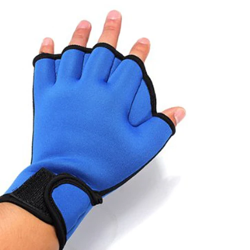 1 пара перчатки для плавания вспомогательное средство для плавания синий S