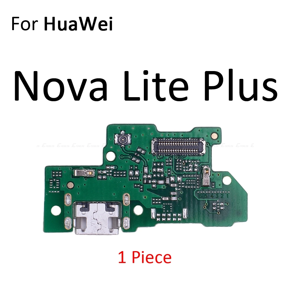 Зарядное устройство Док-станция usb зарядный порт плата микрофона гибкий кабель для HuaWei Nova 5i 4e 4 3 3i 3e 2 2S 2i Plus Lite Young - Цвет: For Nova Lite Plus