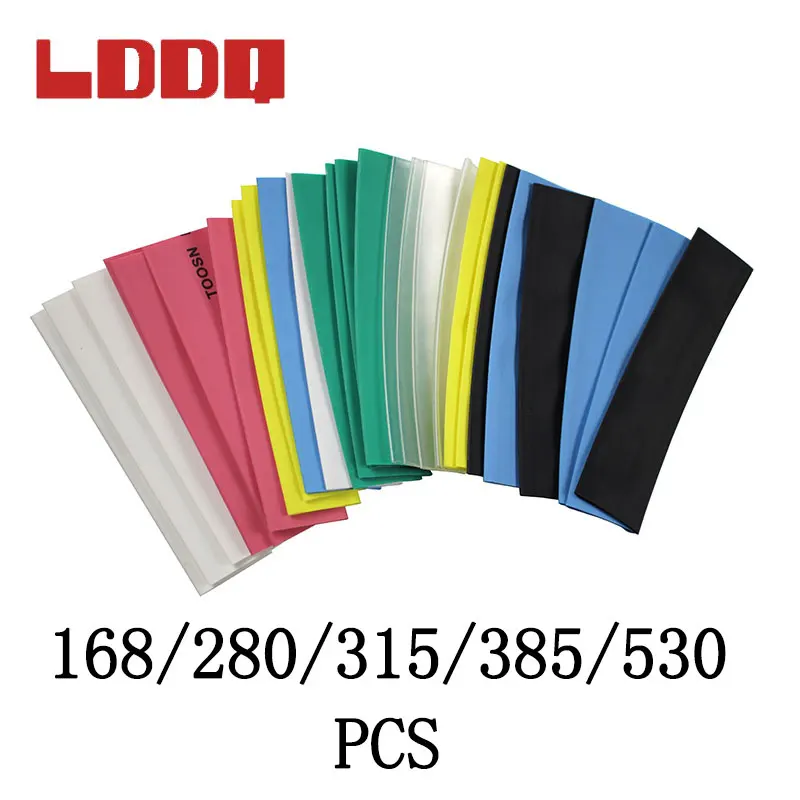 Термоусадочная трубка LDDQ 168/280/315/385/530 коэффициент усадки 2:1 ассортимент кабельных