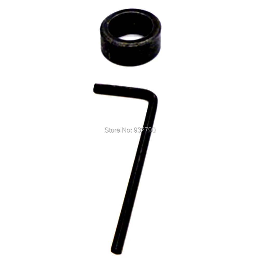 Drill Bit Shaft Depth Stop Collars Ring Set 10mm Woodworking Wood Drills Ring Dowel Shaft Collar Hex Wrench Woodwork Drill Bit
