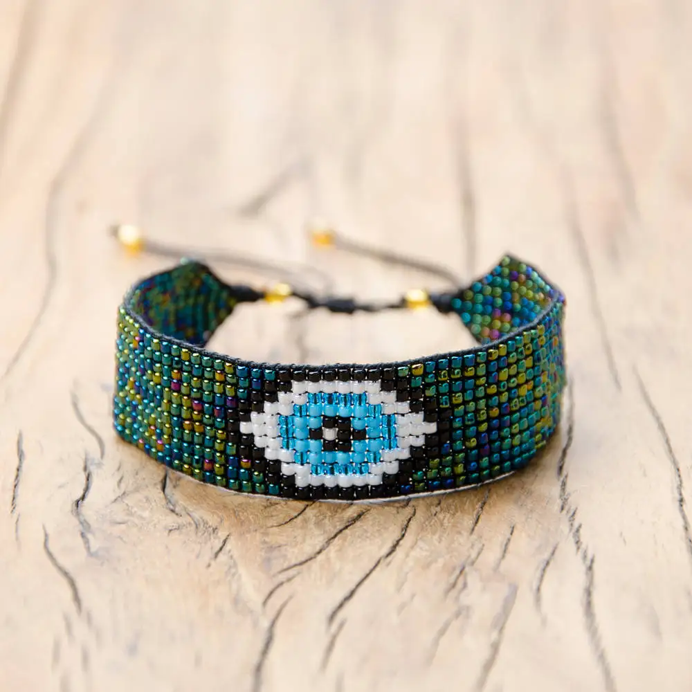 

Go2boho Evil Eye Bracelet For Women Pulseras Mujer MIYUKI Bracelets Men Jewelry 2019 New Handmade Loom Woven Gift Dropshipping